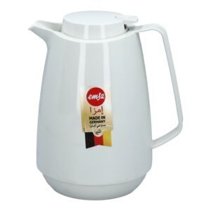 Emsa Spout Design Momento Coffee Thermos with Ergonomic Handle White 1 Liter